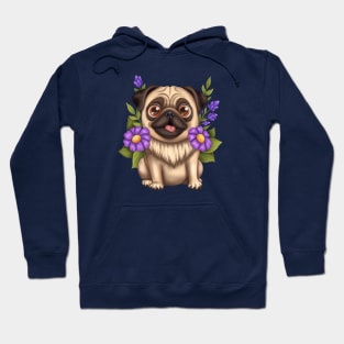 Cute pug dog Hoodie